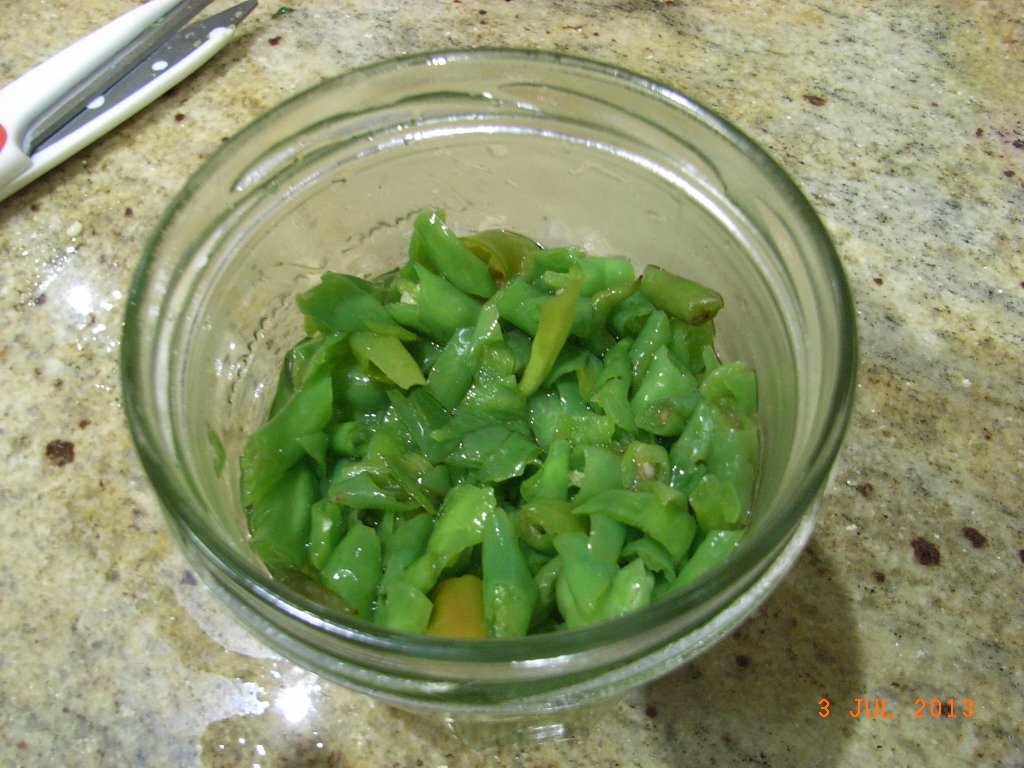 PICKLED GREEN CHILLIES