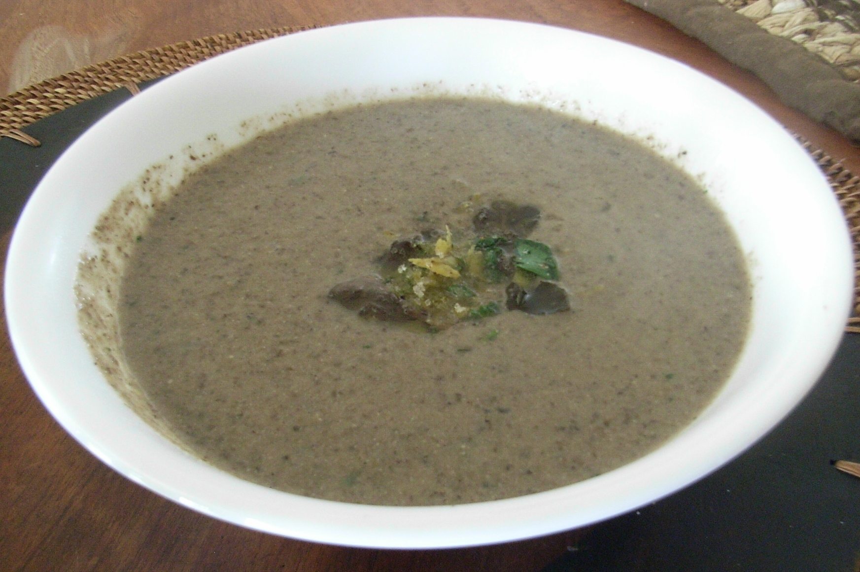 MUSHROOM SOUP – TWO WAYS