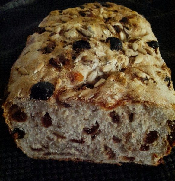 Add fruit, seeds, nuts and spices to sourdough mix