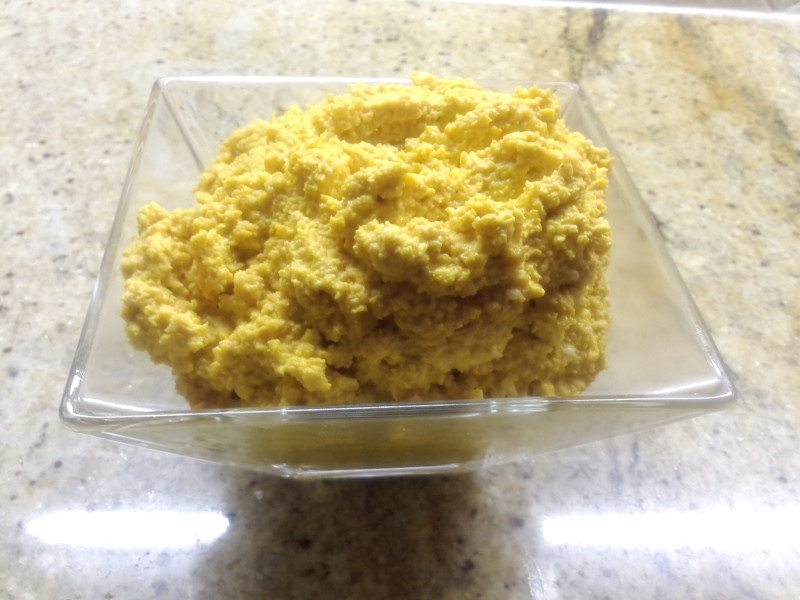 Raw carrot hummus - very good as a side dish with pork. 