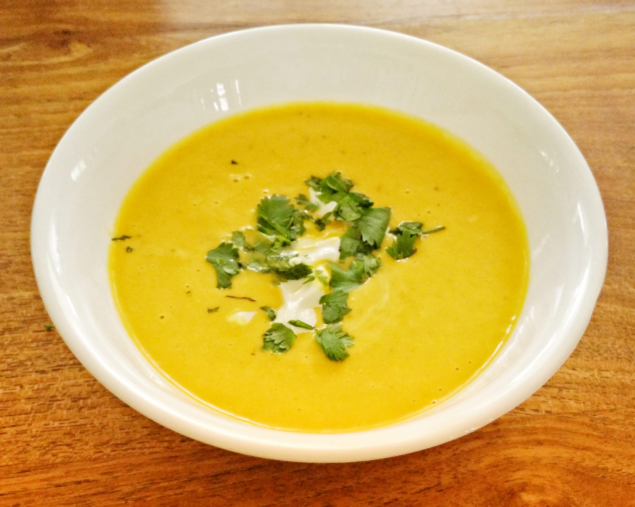 YELLOW CAPSICUM SOUP and YELLOW PEPPER SALAD