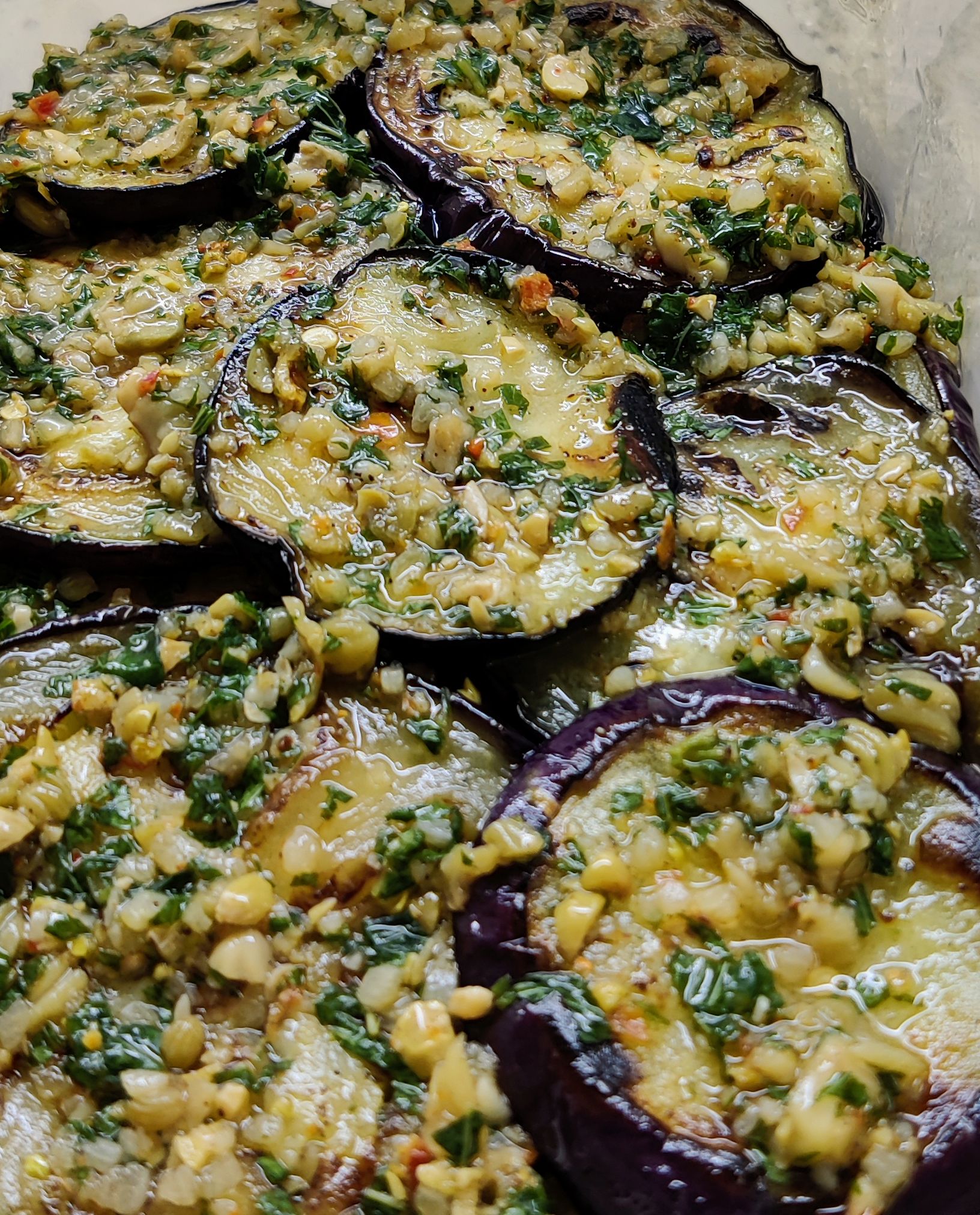 MARINATED EGG PLANT (AUBERGINE)