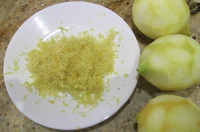 Lemon zest for lemon salt