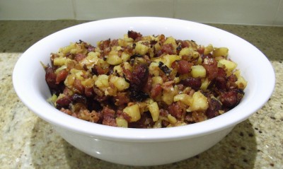 chorizo and potato mix